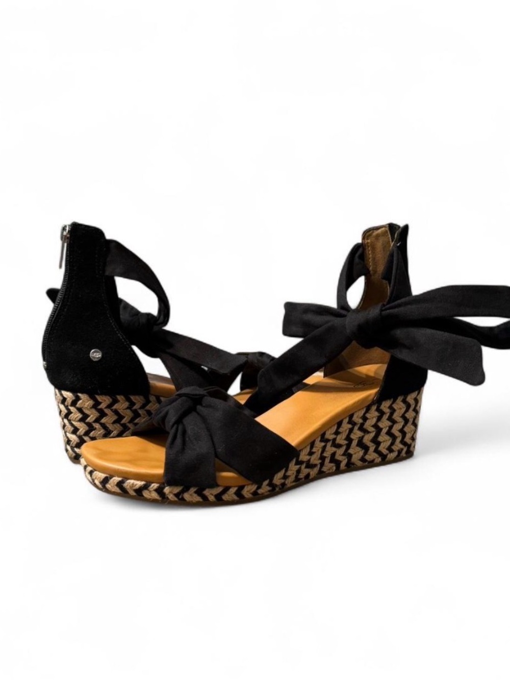 UGG Yarrow Espadrille Wedge Sandals Size- 9.5
